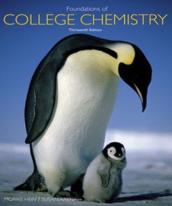 Foundations of College Chemistry 13th Edition Hein Arena Test Bank