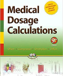 Test Bank for Medical Dosage Calculations 9th Edition