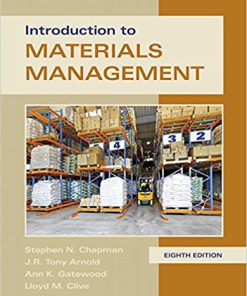 Test Bank for Introduction to Materials Management 8th Edition