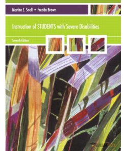 Test Bank for Instruction of Students with Severe Disabilities 7/E 7th Edition : 0137075464