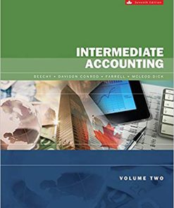 Solution Manual for Intermediate Accounting, Volume 2, Seventh Canadian Edition