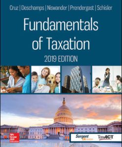 Solution Manual for Fundamentals of Taxation 2019 Edition, 12th by Cruz