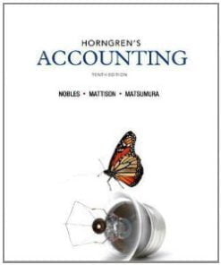 Solution manual for Horngren’s Accounting Nobles Mattison Matsumur 10th edition