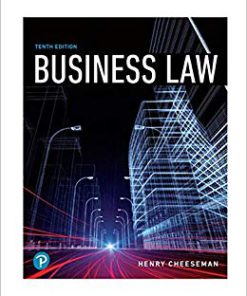 Solution Manual for Business Law (10th Edition) (What’s New in Business Law) 10th Edition