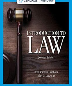 Test Bank for Walston-Dunham Introduction to Law 7th