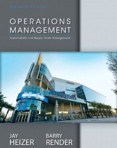 Solution manual for Operations Management Heizer Render 11th edition