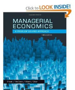 Solution manual for Managerial Economics Froeb McCann Ward Shor 3rd edition