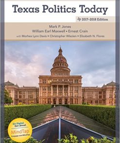 Test Bank for Texas Politics Today 2017-2018 Edition, 18th Edition Mark P. Jones