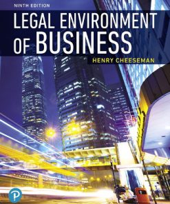 Solution Manual for Legal Environment of Business 9th Edition Cheeseman