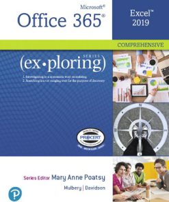 Solution Manual for Exploring Microsoft Office Excel 2019 Comprehensive, 1st edition, Mary Anne Poatsy  (Copy)