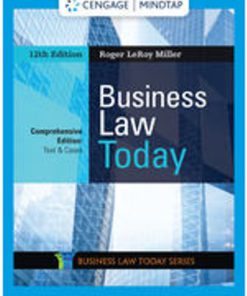 Test Bank for Business Law Today, Comprehensive, 12th Edition, Roger LeRoy Miller