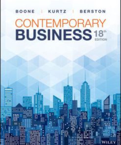 Test Bank for Contemporary Business, 18th Edition, Louis E. Boone David L. Kurtz Susan Berston