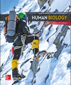 Test Bank for Human Biology, 16th Edition, Sylvia Mader, Michael Windelspecht