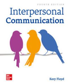 Test Bank for Interpersonal Communication 4th Edition By Kory Floyd