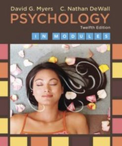 Test Bank for Psychology in Modules 12th Edition Myers ;