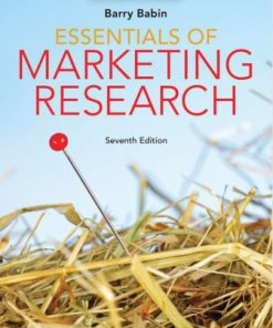 Test Bank for Essentials of Marketing Research, 7th Edition, Barry J. Babin