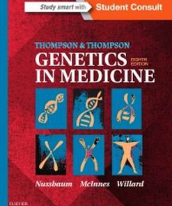 Test Bank for Thompson & Thompson Genetics in Medicine, 8th Edition, Robert Nussbaum, Roderick McInnes, Huntington Willard, ISBN: 9781437706963