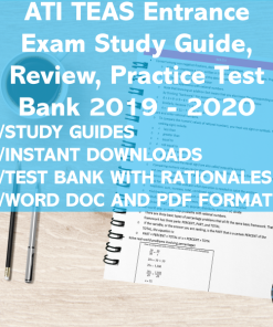 ATI 2020-2019 TEAS Study guide, Review, and Test Bank