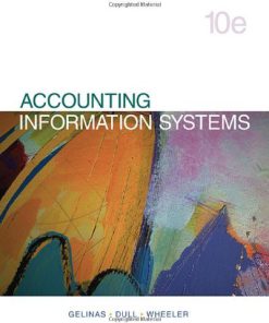 Accounting Information System Gelinas Gelinas 10th Edition Solutions Manual