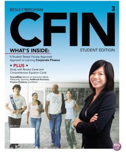 Solution Manual for CFIN 3 3rd Edition by Besley