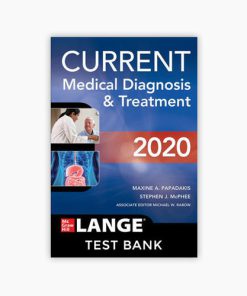 Test bank CURRENT Medical Diagnosis and Treatment 2020 Papadakis