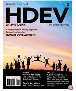 Test Bank for HDEV 3rd Edition by Rathus