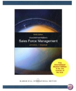 Test Bank for Churchill Ford Walkers Sales Force Management 10th Edition by Johnston