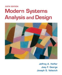 Test Bank for Modern Systems Analysis and Design 6th Edition by Hoffer