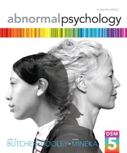 Abnormal Psychology Butcher 16th Edition Test Bank