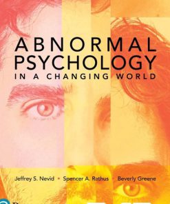 Abnormal Psychology in a Changing World 10th Edition Nevid Test Bank