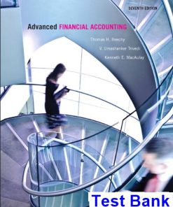 Advanced Financial Accounting Canadian Canadian 7th Edition Beechy Test Bank