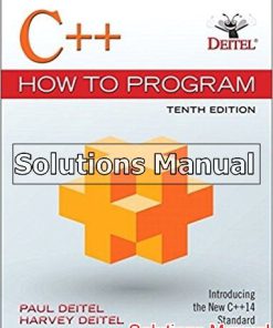 Test Bank for C++ How to Program 10th Edition Deitel 