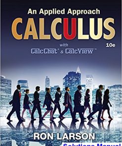 Calculus An Applied Approach 10th Edition Larson Solutions Manual