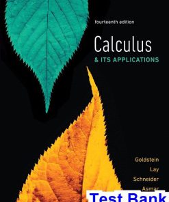 Calculus and Its Applications 14th Edition Goldstein Test Bank