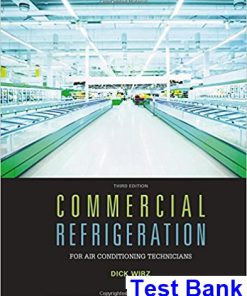 Commercial Refrigeration for Air Conditioning Technicians 3rd Edition Wirz Test Bank