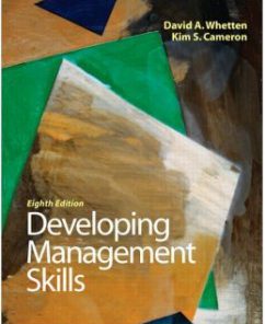 Test Bank for Developing Management Skills, 8th Edition: David A. Whetten