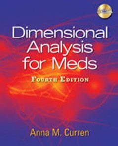 Test Bank for Dimensional Analysis for Meds, 4th Edition: Curren