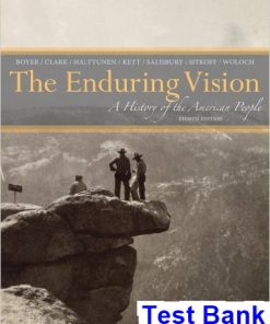 Enduring Vision A History of the American People 8th Edition Boyer Test Bank