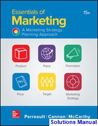 Essentials of Marketing A Marketing Strategy Planning Approach 15th Edition Perreault Solutions Manual