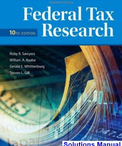 Federal Tax Research 10th Edition Sawyers Solutions Manual