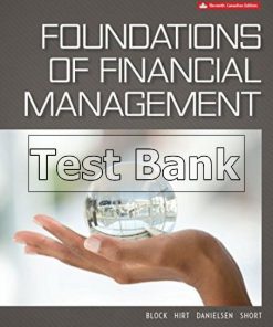 Foundations of Financial Management Canadian 11th Edition Block Test Bank