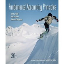 Fundamental Accounting Principles Wild Shaw 20th Edition Test Bank