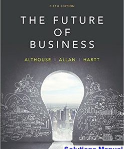 Future of Business Canadian 5th Edition Althouse Solutions Manual