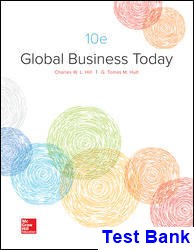 Global Business Today 10th Edition Hill Test Bank