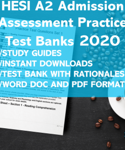 Hesi 2020 A2 Admission Assessment Study Guide Review and Test Bank