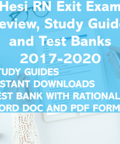 Hesi RN Exit Exam 2020 Study Guide and Test Bank