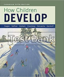 How Children Develop Canadian 5th Edition Siegler Test Bank