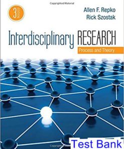 Interdisciplinary Research Process and Theory 3rd Edition Repok Test Bank