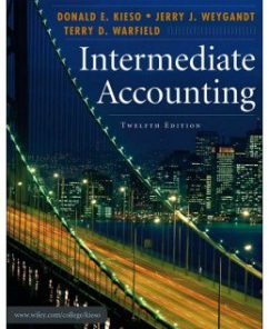 Test Bank for Intermediate Accounting, 12th Edition: Donald E. Kieso