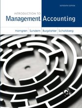 Introduction to Management Accounting Horngren 16th Edition Solutions Manual